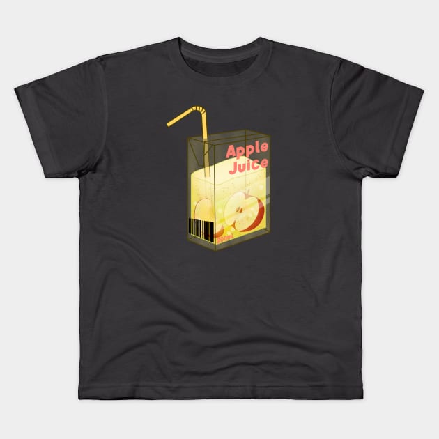 Fresh Apple Juice Kids T-Shirt by Kimprut